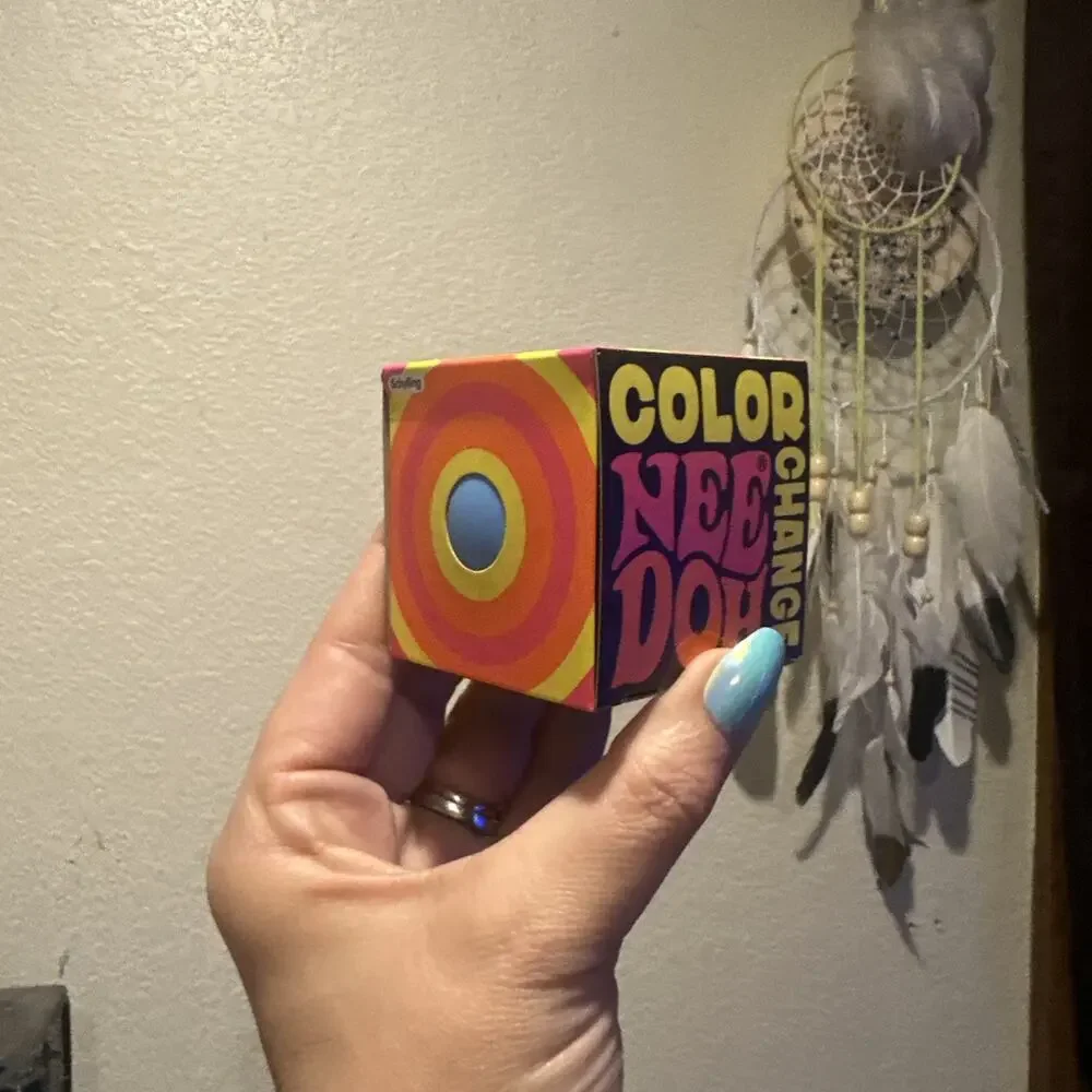 Authentic NeeDoh Color Change Blue Stress/Sensory Ball by Schylling
